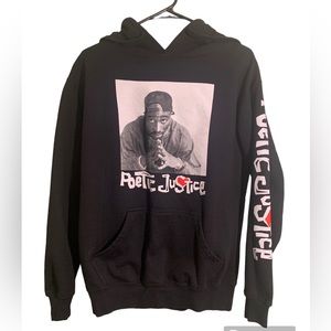 Poetic Justice Tupac Shakur Sweatshirt Hoodie Size M